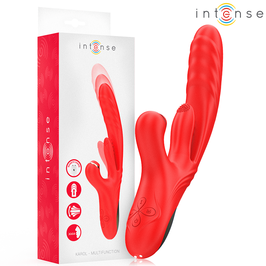 Karol Vibrador Multifunción Empuje &  Succion & Estimulación