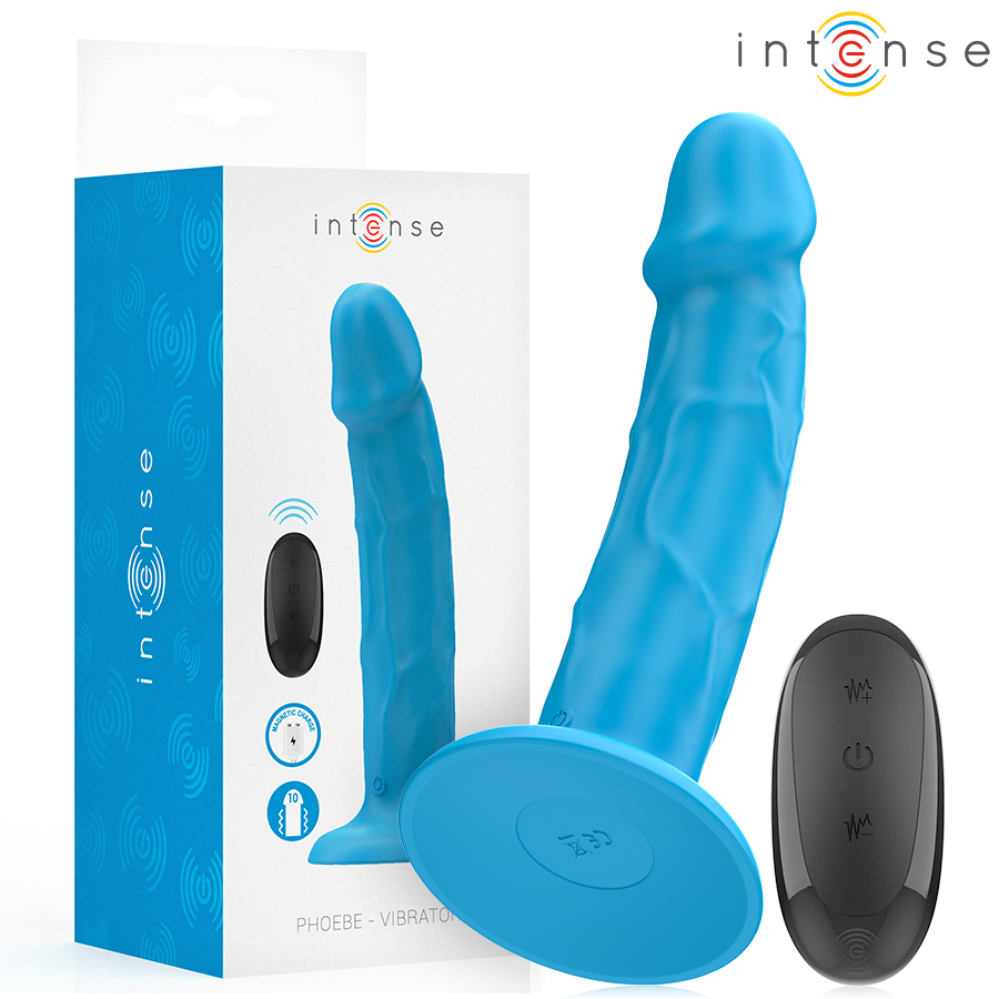 Phoebe Vibrador Realístico 10 Vibraciones Azul Control Remoto
