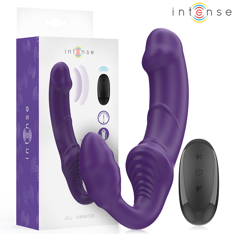 Jill Vibrador Doble 20 Cm Violeta Control Remoto