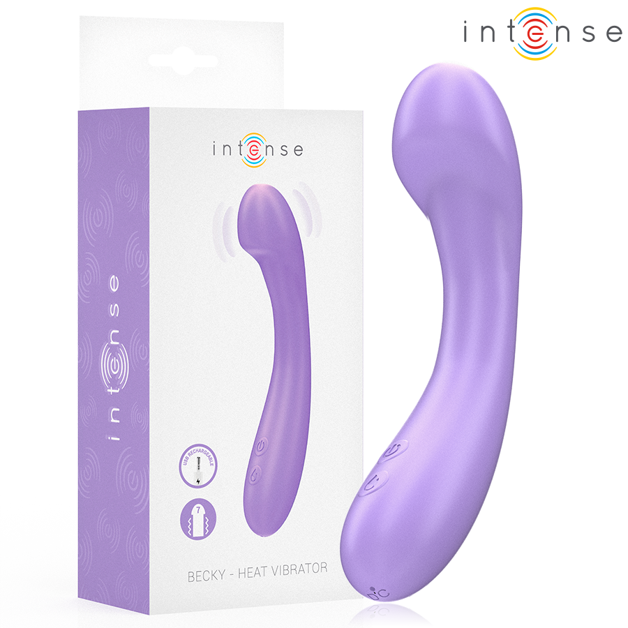 Becky Vibrador 19 Cm Calentable 7 Vibraciones Morado