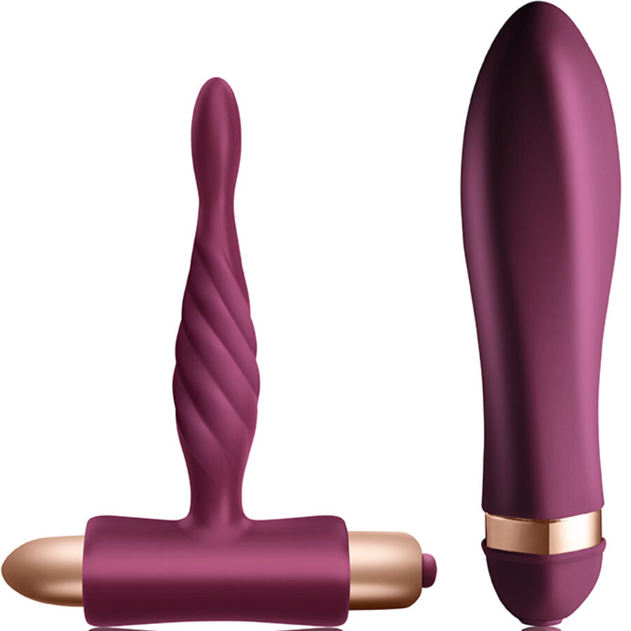 Dare Kit Vibrador Trenzado + Plug Anal Principiantes