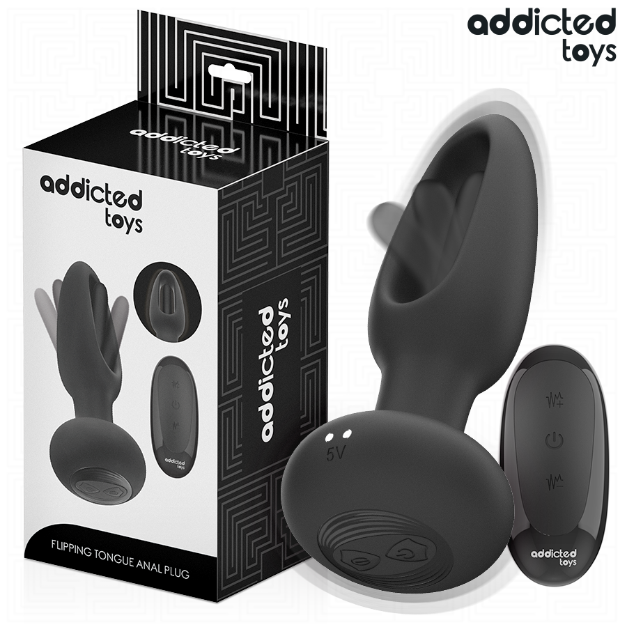 Plug Anal Con Lengua Vibradora Y Control Remoto