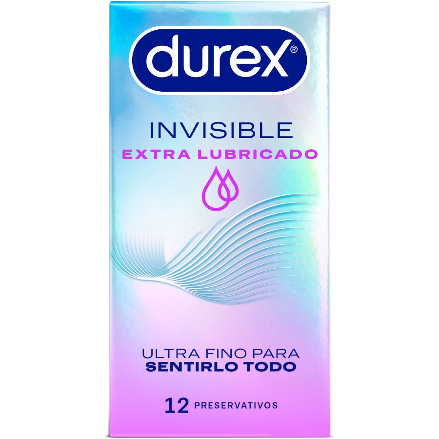 Preservativos Invisible Extra Lubricado 12 Unidades