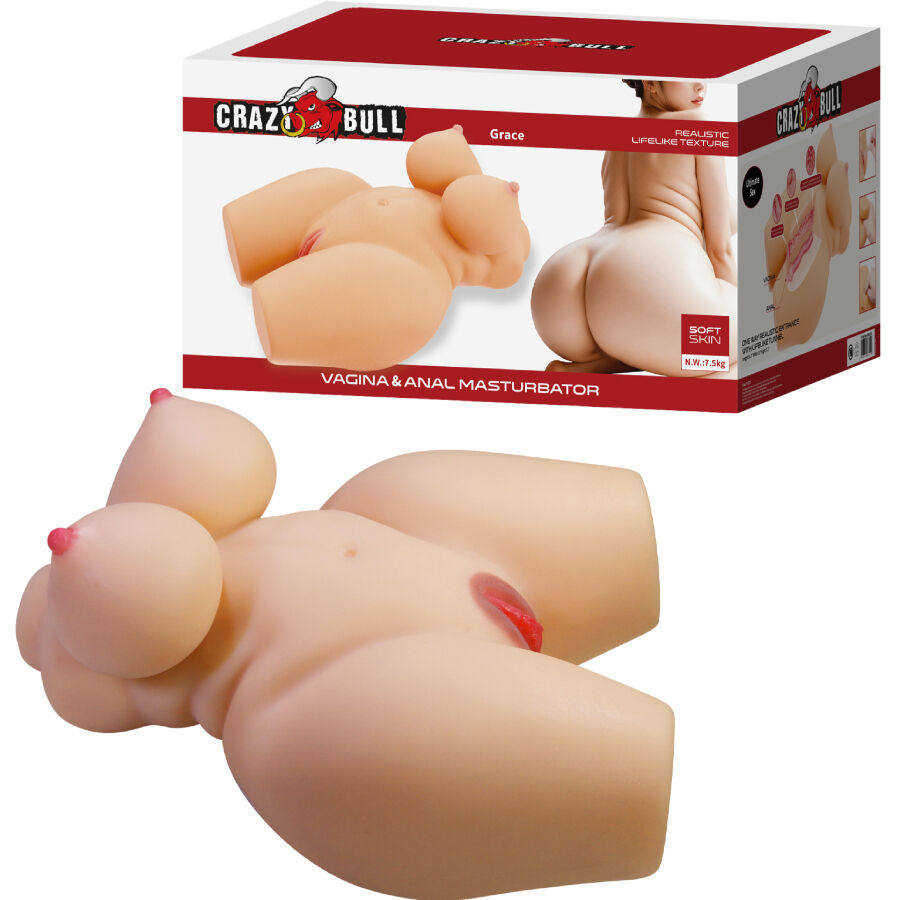 Grace Torso Femenino Realista Vagina Y Anal 7.5 Kg
