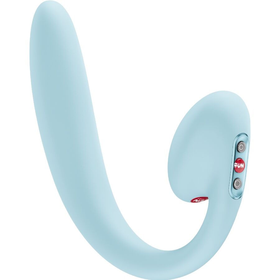 Crescendo Doble Vibrador Insertable Air Pulse Azul