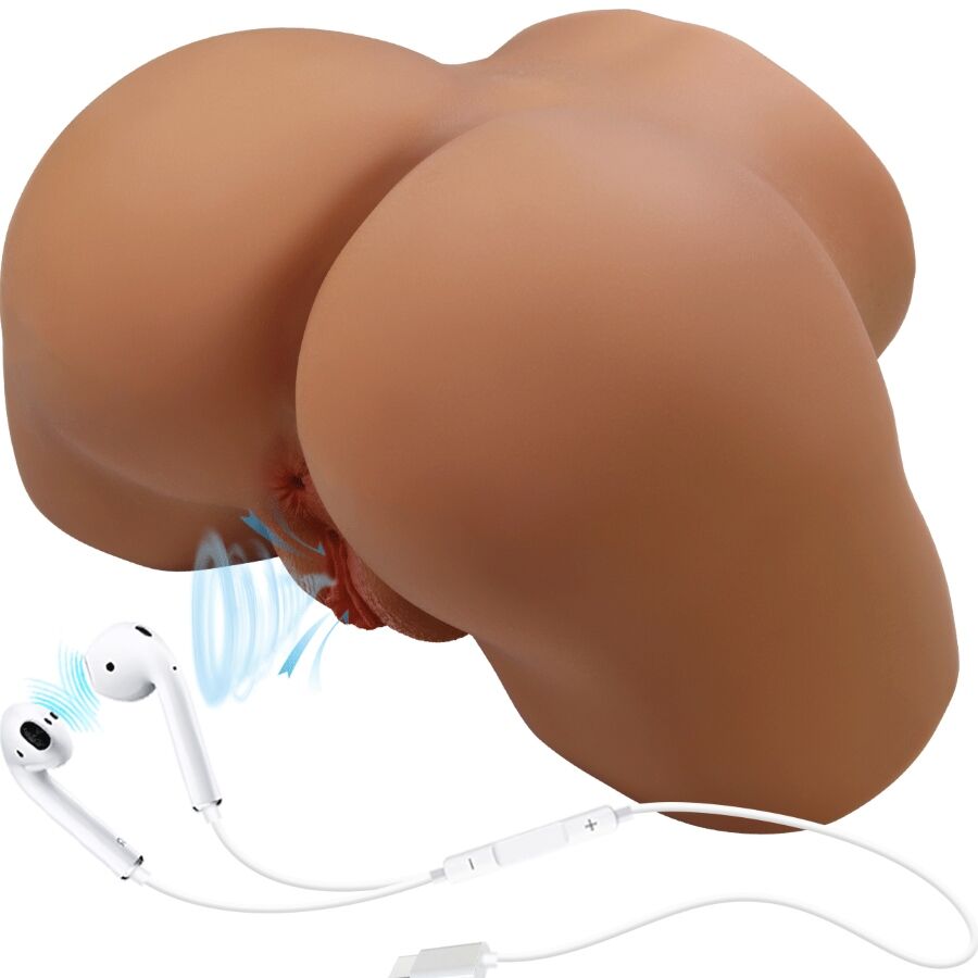 Geriann Trasero Femenino Realista Vibrador & Succionador Con Sonido 5.5 Kg