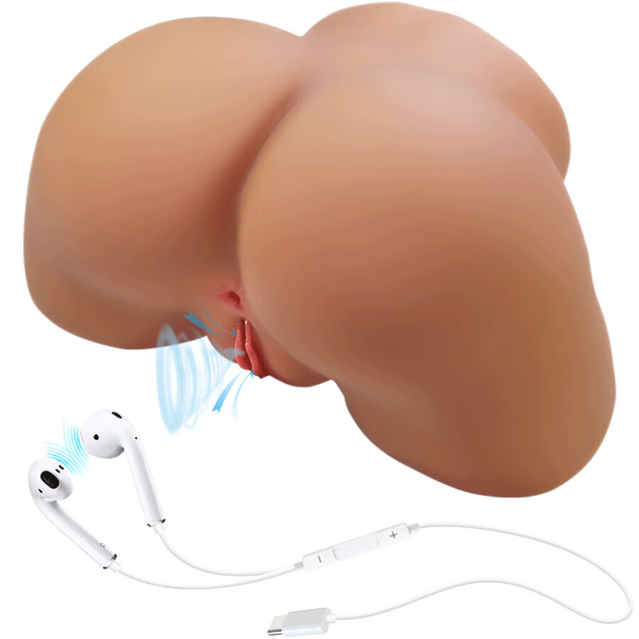 Ilana Trasero Femenino Realista Vibrador & Succionador Con Sonido 6.8 Kg