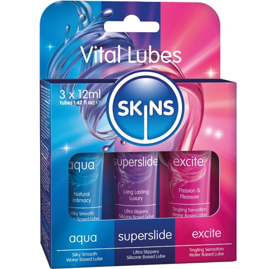 Vital Lubes Kit Lubricantes Aqua, Superslide & Excite 3 X 12 Ml