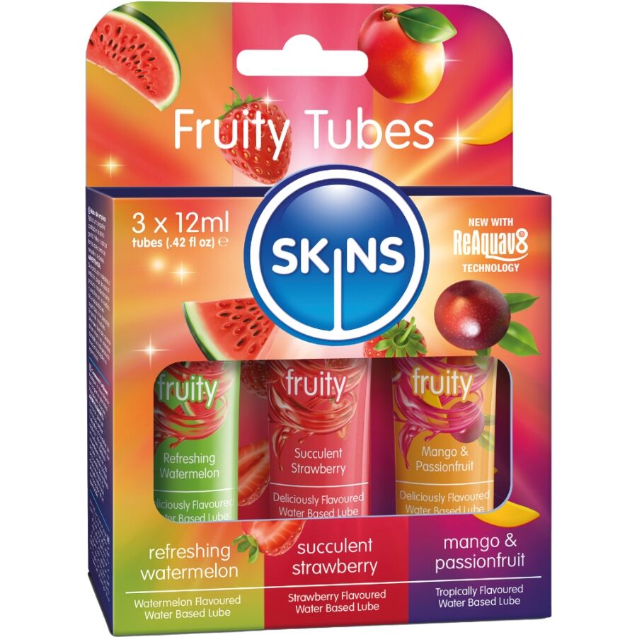 Fruity Lubes Kit Lubricantes Sandía, Fresa & Mango 3 X 12 Ml