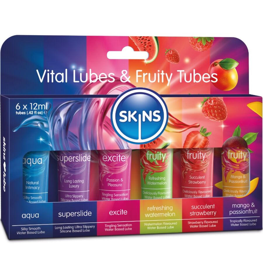 Vital & Fruity Lubes Kit Lubricantes 6 X 12 Ml
