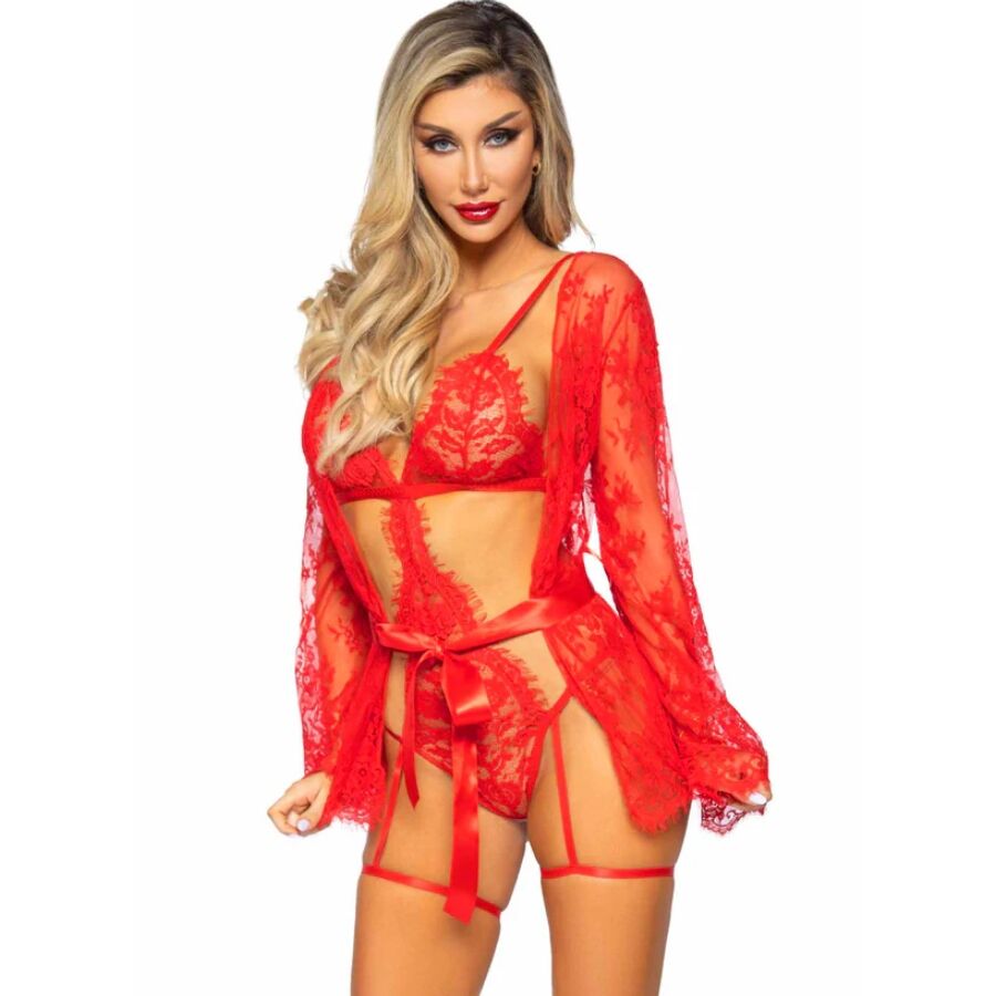 86123 Set Body + Bata De Liguero Rojo Talla S