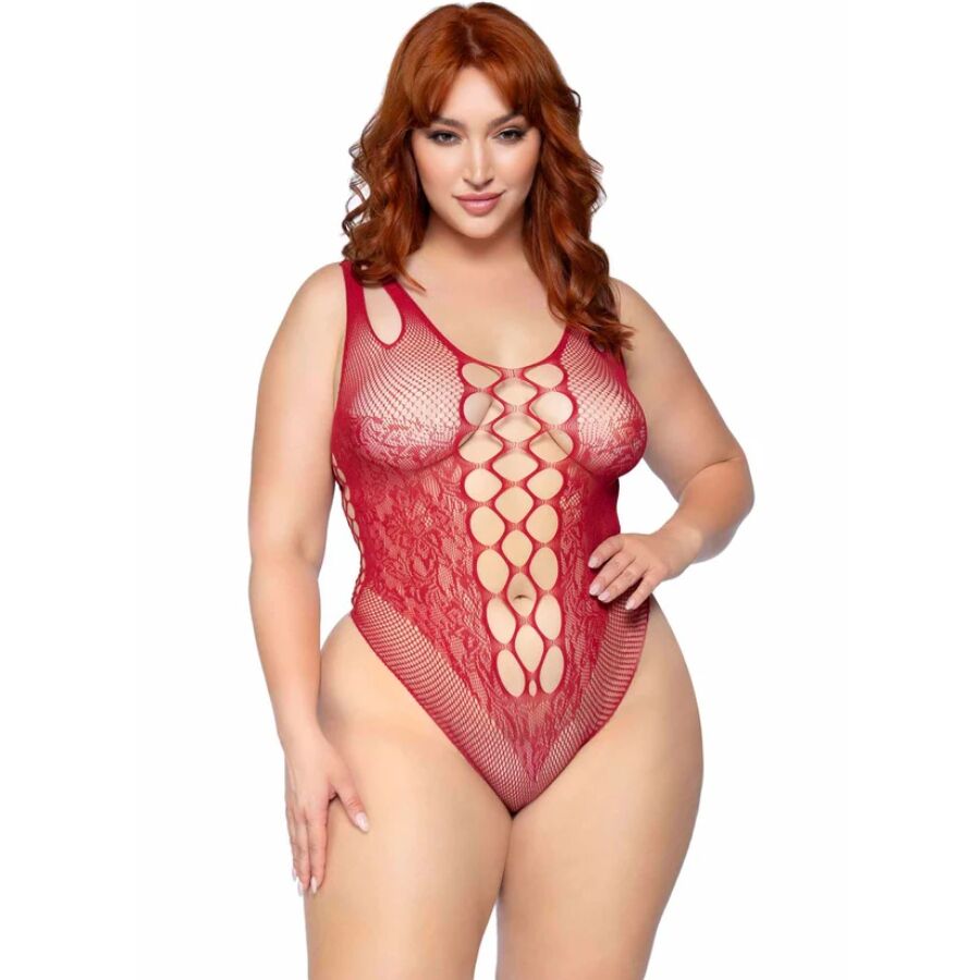81641X Body Tirantes Sin Costuras Burdeos Talla 1X/2X