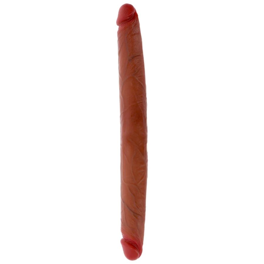 Dildo Doble Dong De Silicona Caramelo 40 Cm
