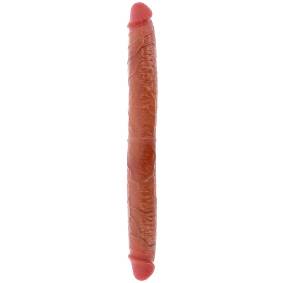 Dildo Doble Dong De Silicona Caramelo 46 Cm