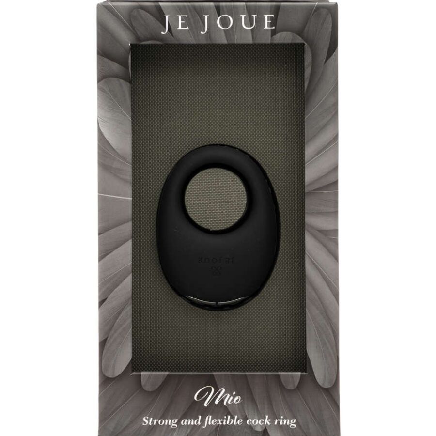 Mio Anillo Para El Pene Vibrador Fuerte Y Flexible Negro