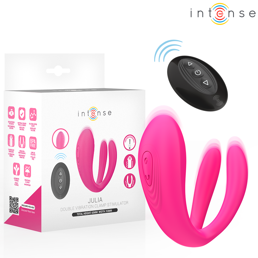 Julia Vibrador & Estimulador De Pinzas Control Remoto