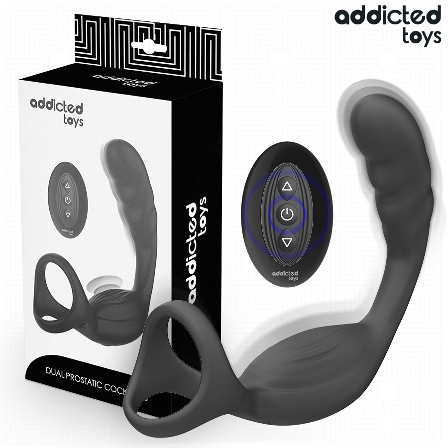 Anillo Doble Vibrador Prostático Control Remoto