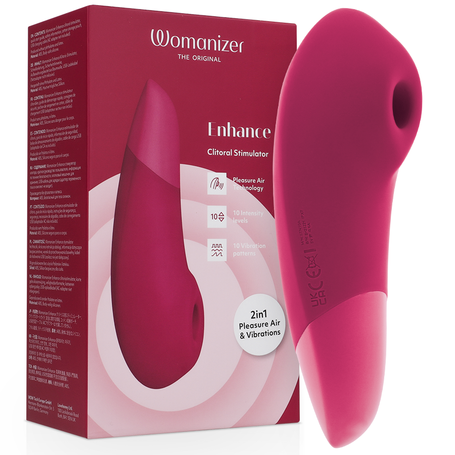 Enhance Estimulador De Clitorís Rosa Vibrante