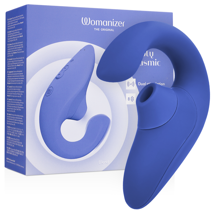 Blend Estimulador Vibrador Rabbit Azul