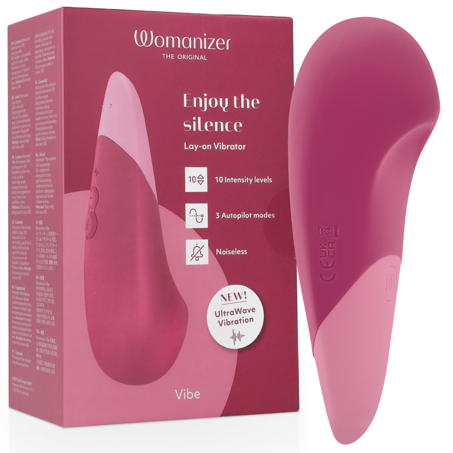 Vibe Vibrador Lay-On Silencioso Rosa Oscuro