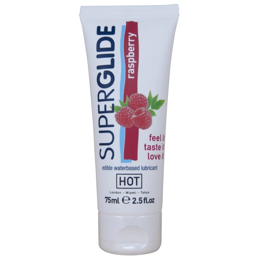 Superglide Lubricante Comestible Base Agua Frambuesa 75 Ml
