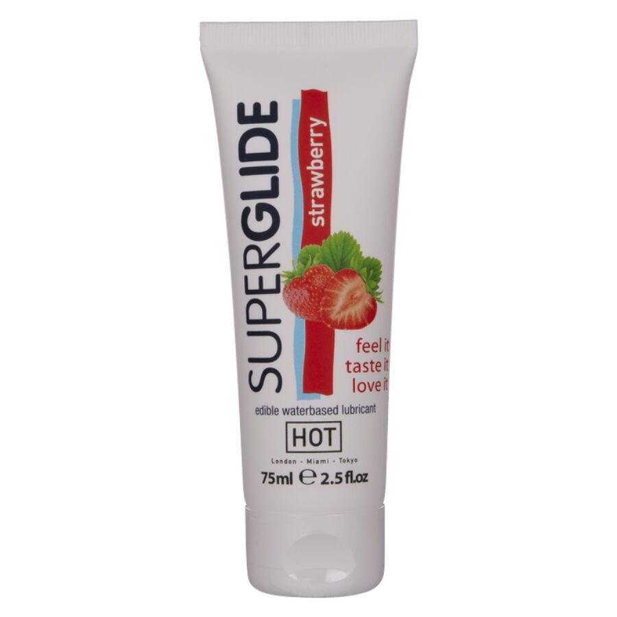 Superglide Lubricante Comestible Base Agua Fresa 75 Ml