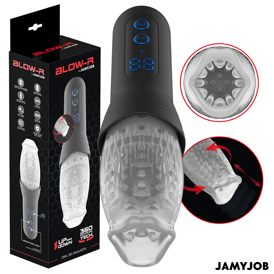 Blow-R Masturbador Con Thrusting Y Rotación