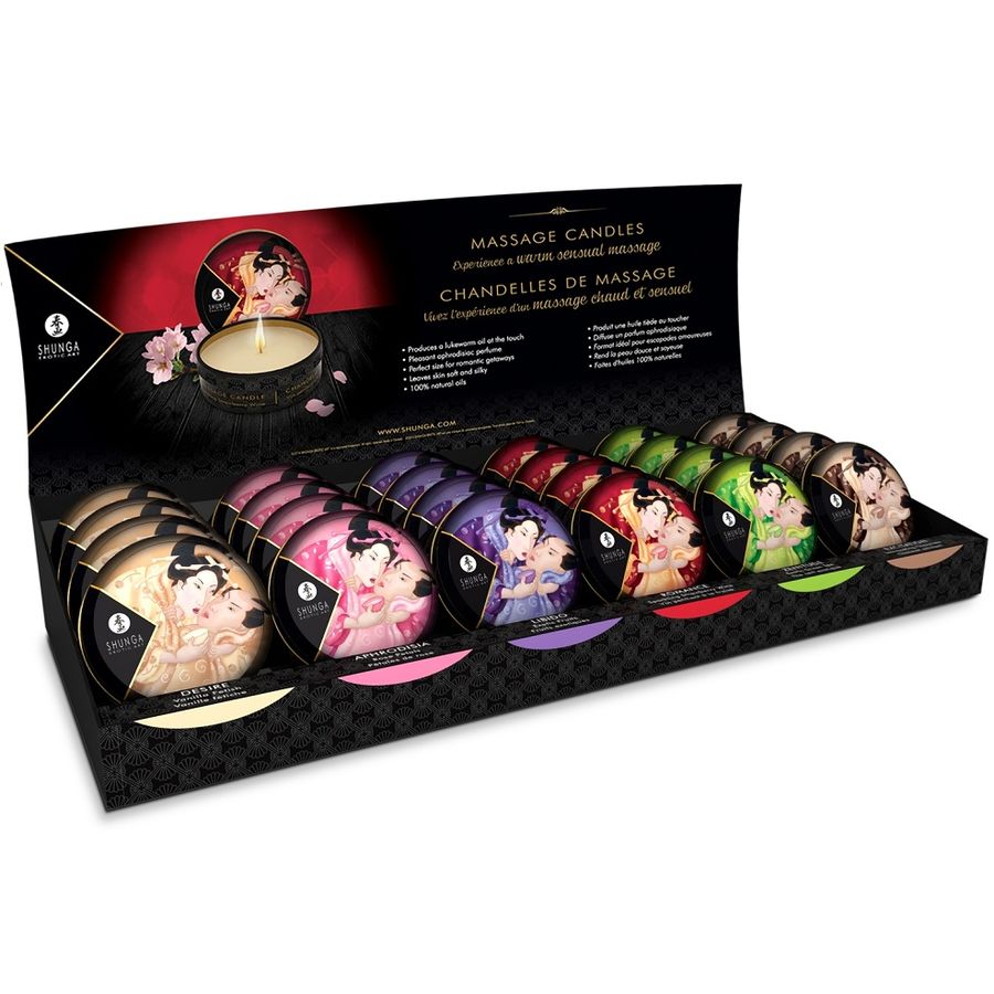Mini Caress By Candlelight Display Velas Masaje 24 Uds