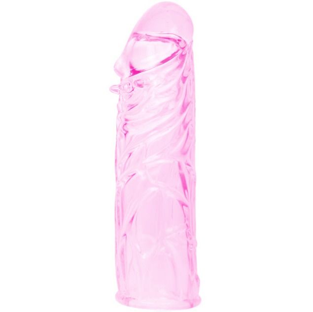 Funda Rosa Pene Silicona Estimulante 13 Cm