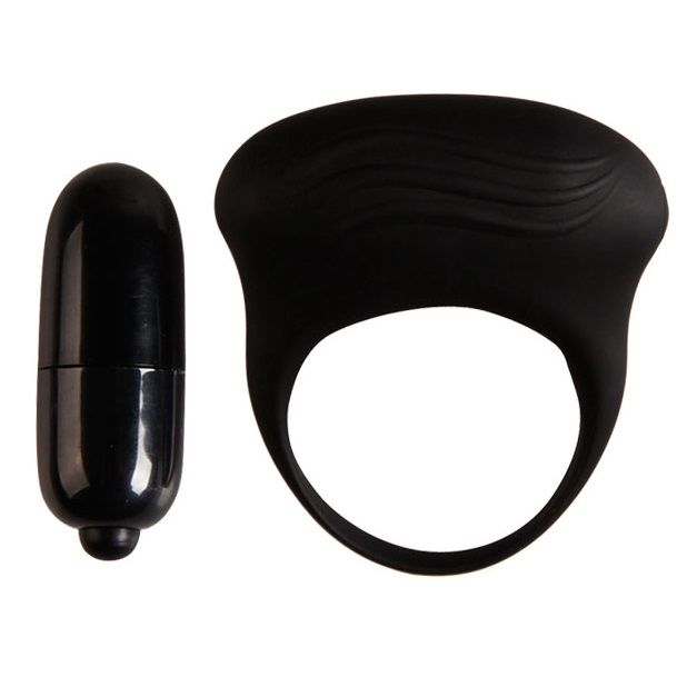 Bertram Anillo Vibrador Negro