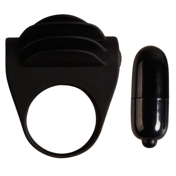 Chester Anillo Vibrador Negro