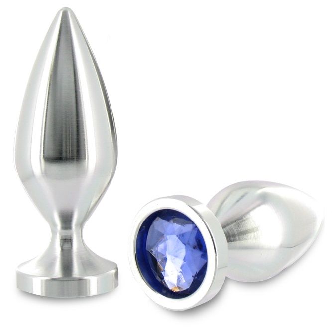 Anal Plug Aliminum Color Cristal Grande 10.16Cm