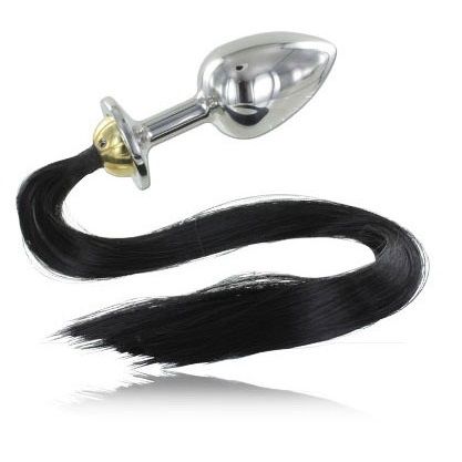 Plug Anal Acero Con Cola 8.89Cm