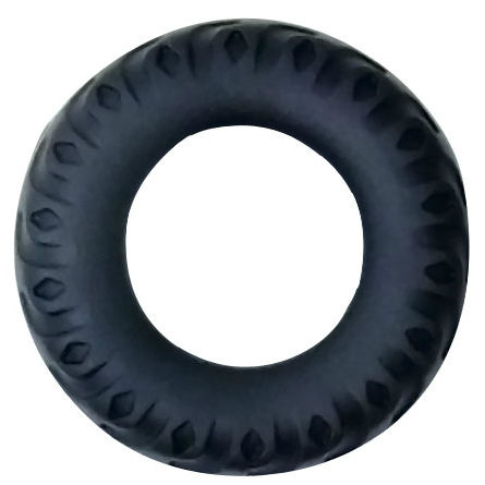 Titan Cockring Black Green 2 Cm
