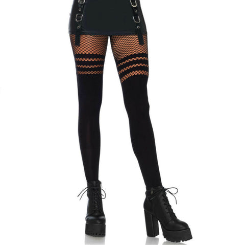 Pantyhouse Medias Rejilla Negro