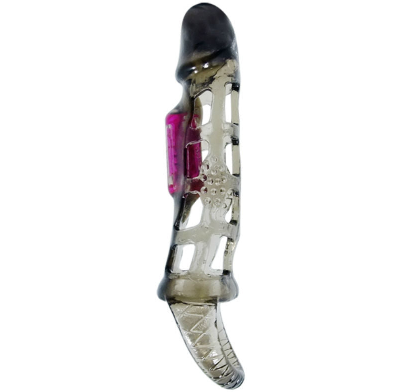 Funda Extensora Pene Con Vibración Y Strap 13.5 Cm