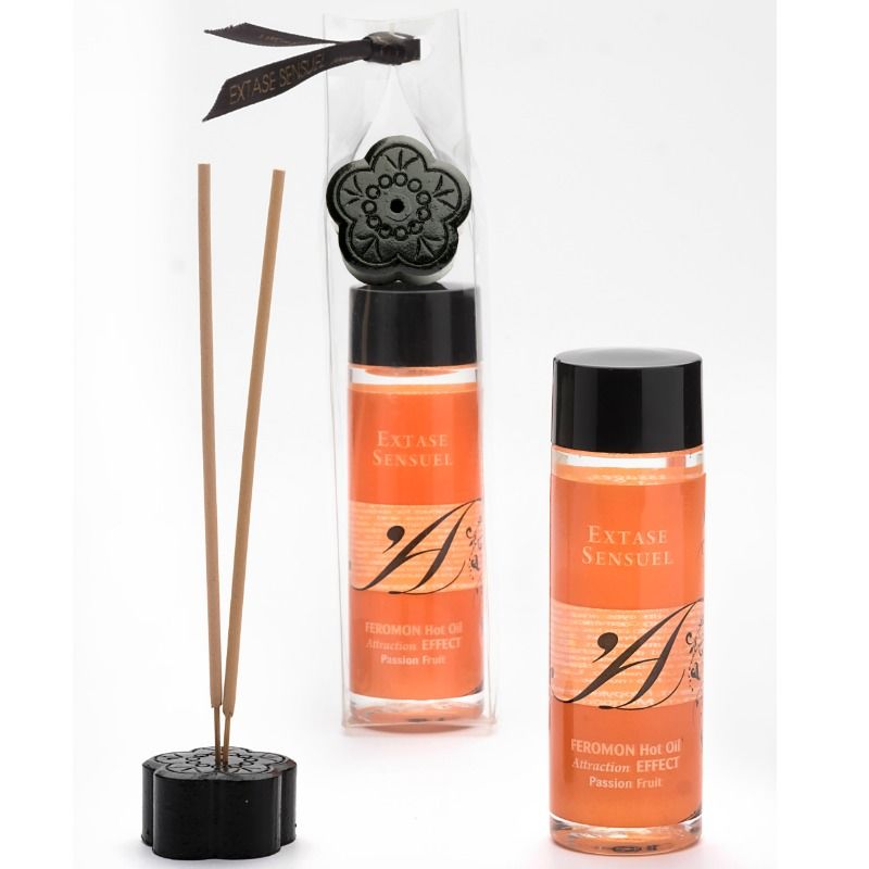 Aceite Masaje Efecto Calor Con Feromonas Fruta De La Pasion 100 Ml