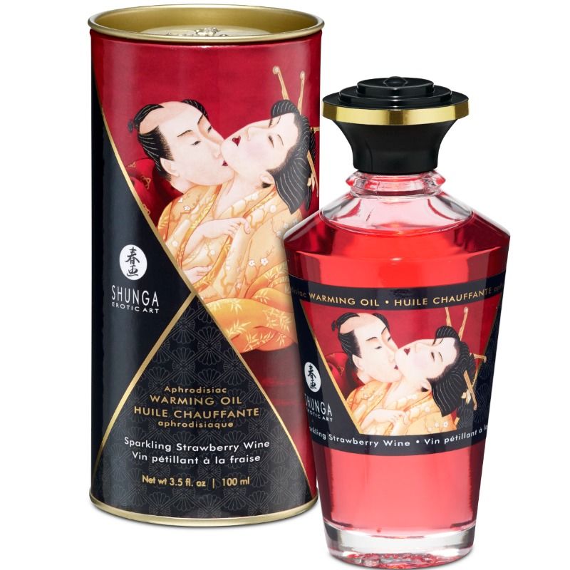 Aceite Masaje Efecto Calor Fresas Y Cava 100 Ml