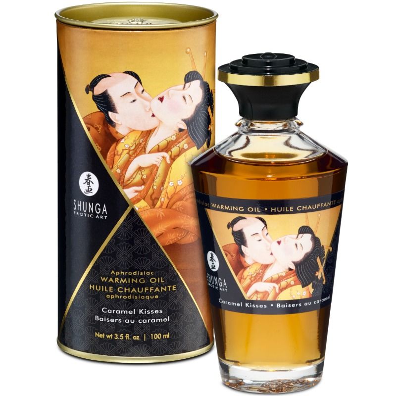 Aceite Masaje Efecto Calor Sabor Caramelo 100 Ml