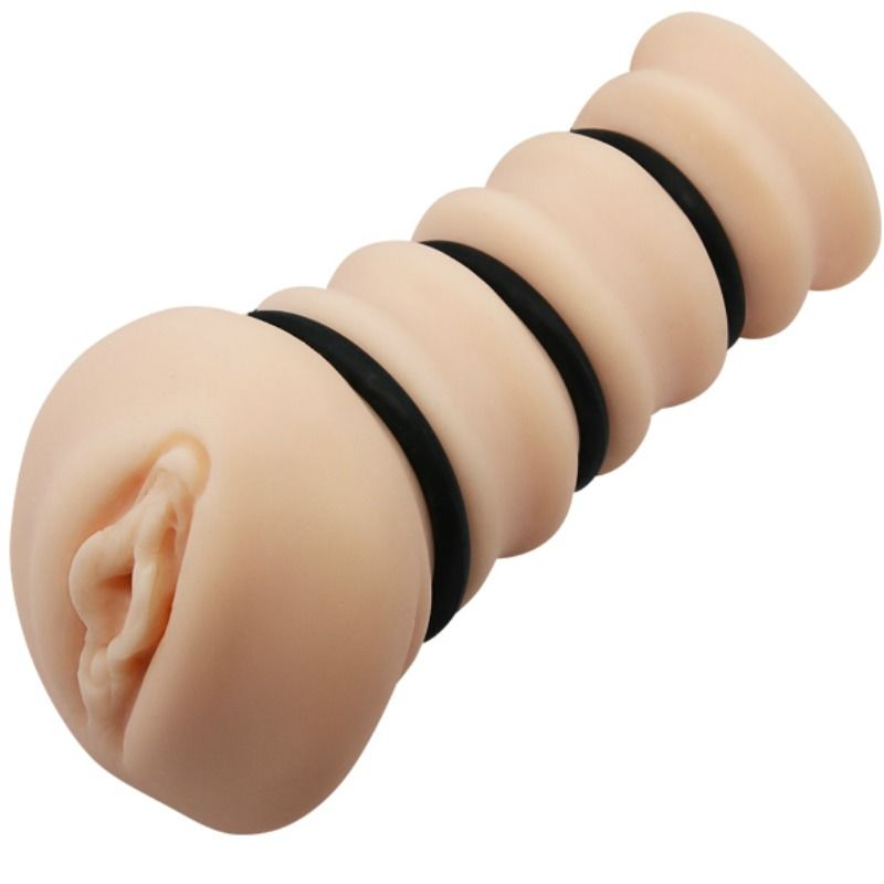 Masturbador Con Anillos Modelo Vagina 2