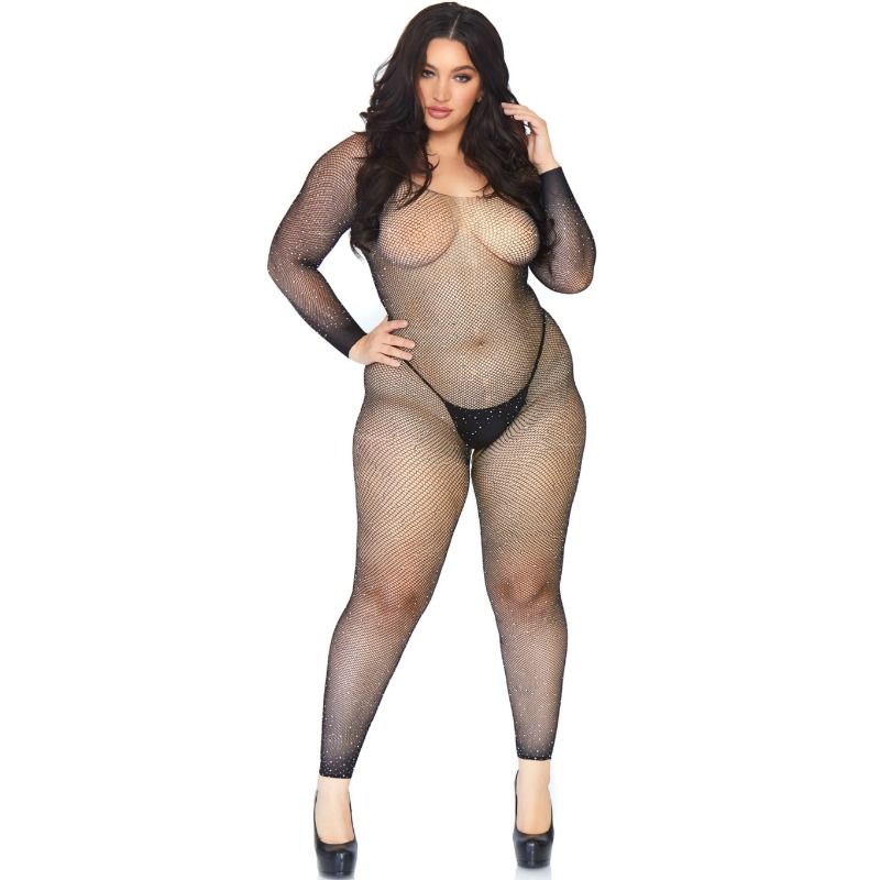 Bodystocking En Red Con Brillante 1X-2X