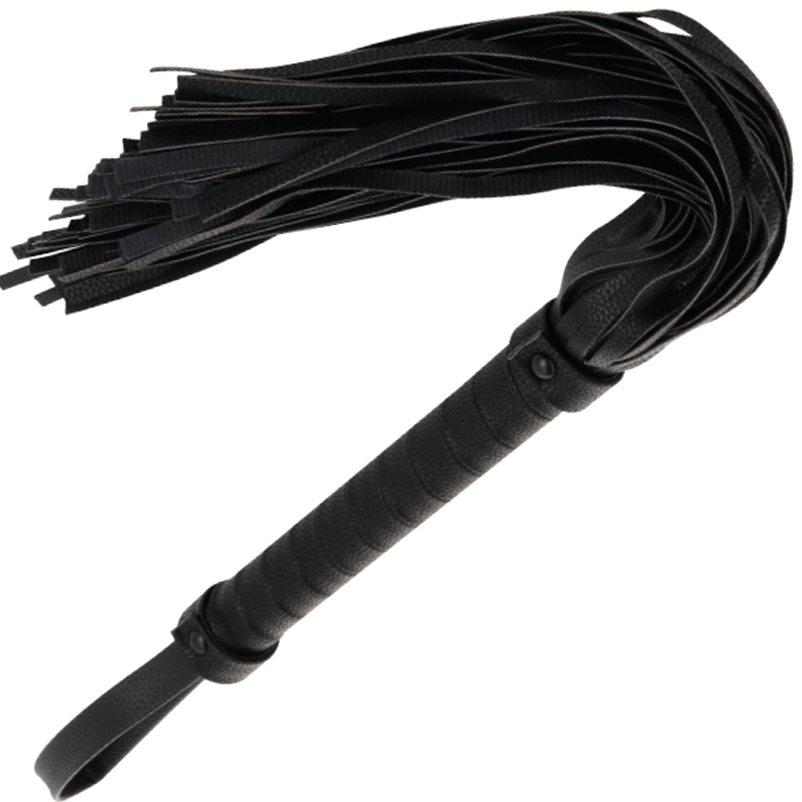 Látigo Bondage Negro 42Cm Leather