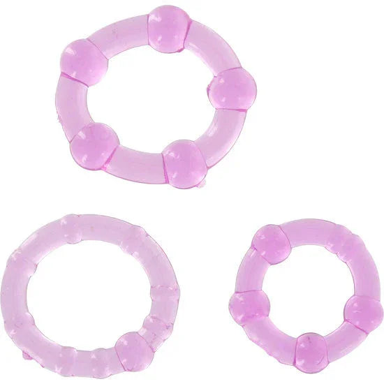 Juego Tres Anillos Pene Lila