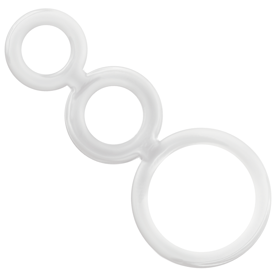 Set Anillos Pene Y Testículos Clear