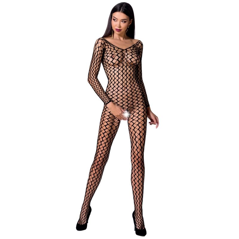 Woman Bs068 Bodystocking Negro Talla Única