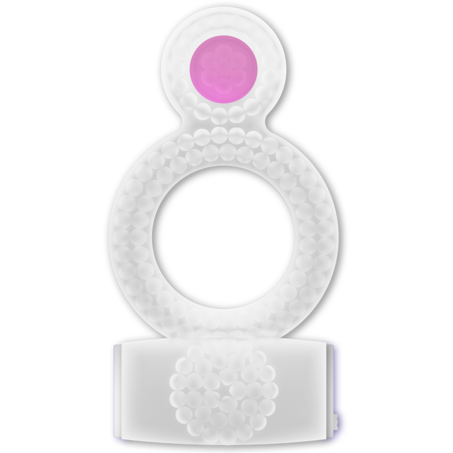 Ring Double Pleasure Anillo Transparente