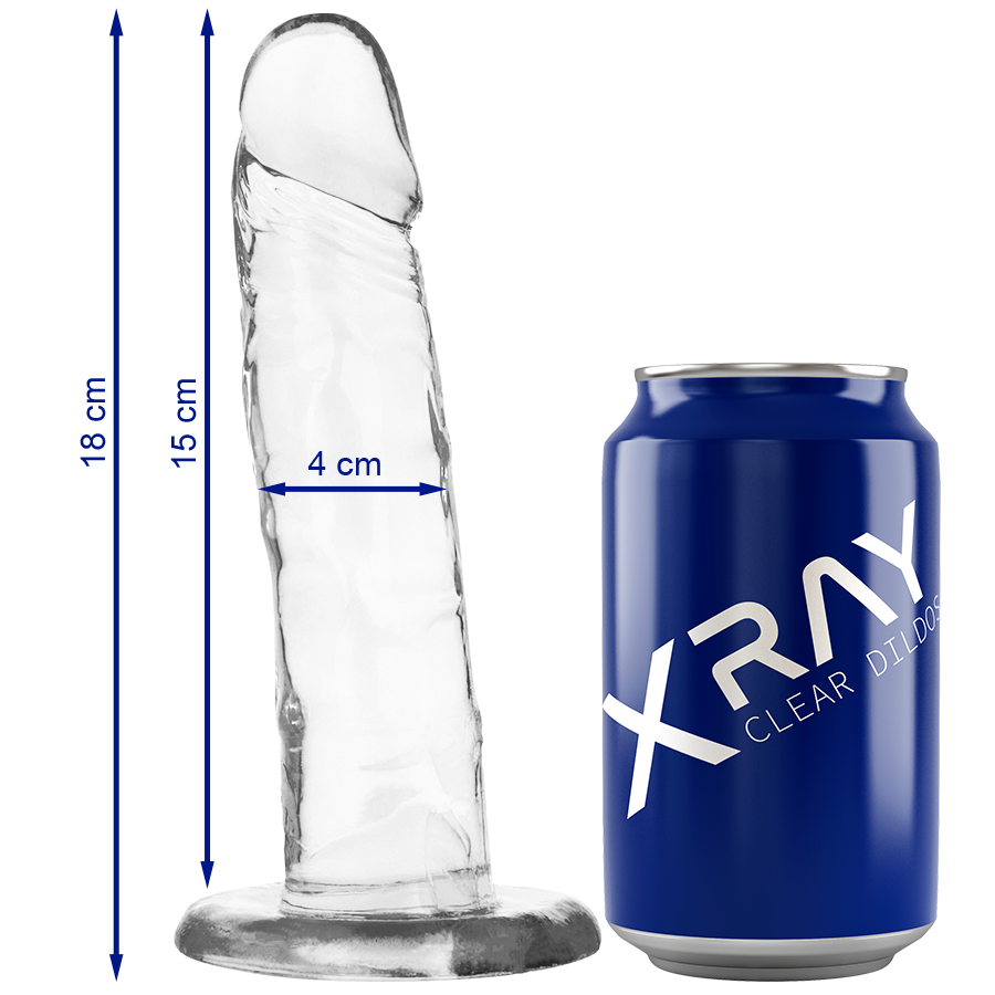 Clear Dildo Transparente 18 Cm -O- 4 Cm