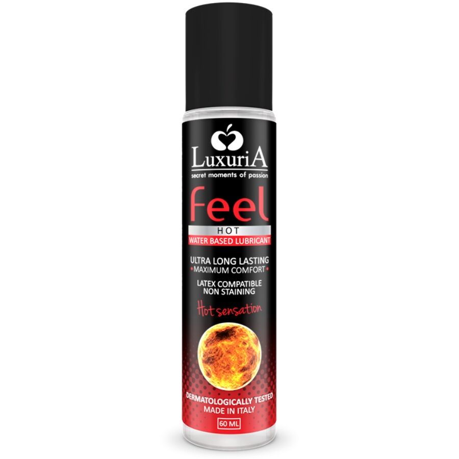 Luxuria Feel Hot Sensation Lubricante Base Agua Efecto Calor 60 Ml