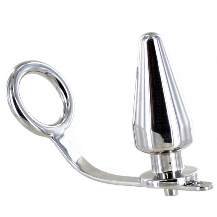 Anillo Acero Con Plug Anal 45 X 45Mm