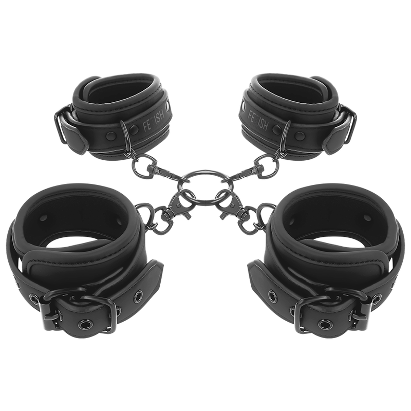 Set Esposas Manos Y Tobillos Con Forro De Neopreno